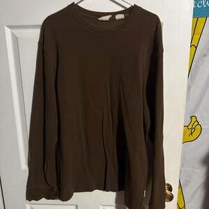 Timberland Brown Long Sleeve Cotton Relaxed Fit Top, Size XL